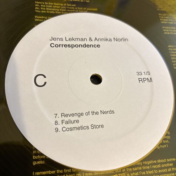 CORRESPONDENCE LP - 2LP Set Correspondence Limited Edition Yellow 2x Vinyl LP - Picture 6 of 11